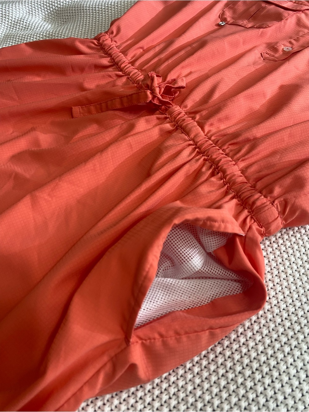 Magellan Outdoors Peach Coral Fishing Drawstring breathable Dress - Picture 8 of 11